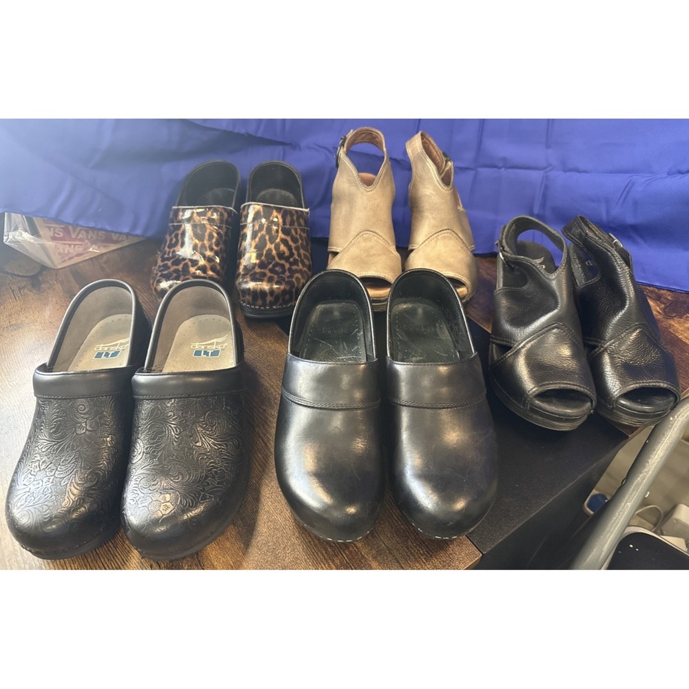 Dansko Mules Clogs Sandals Women 6 Multicolor Good 5 Pair Lot 3168